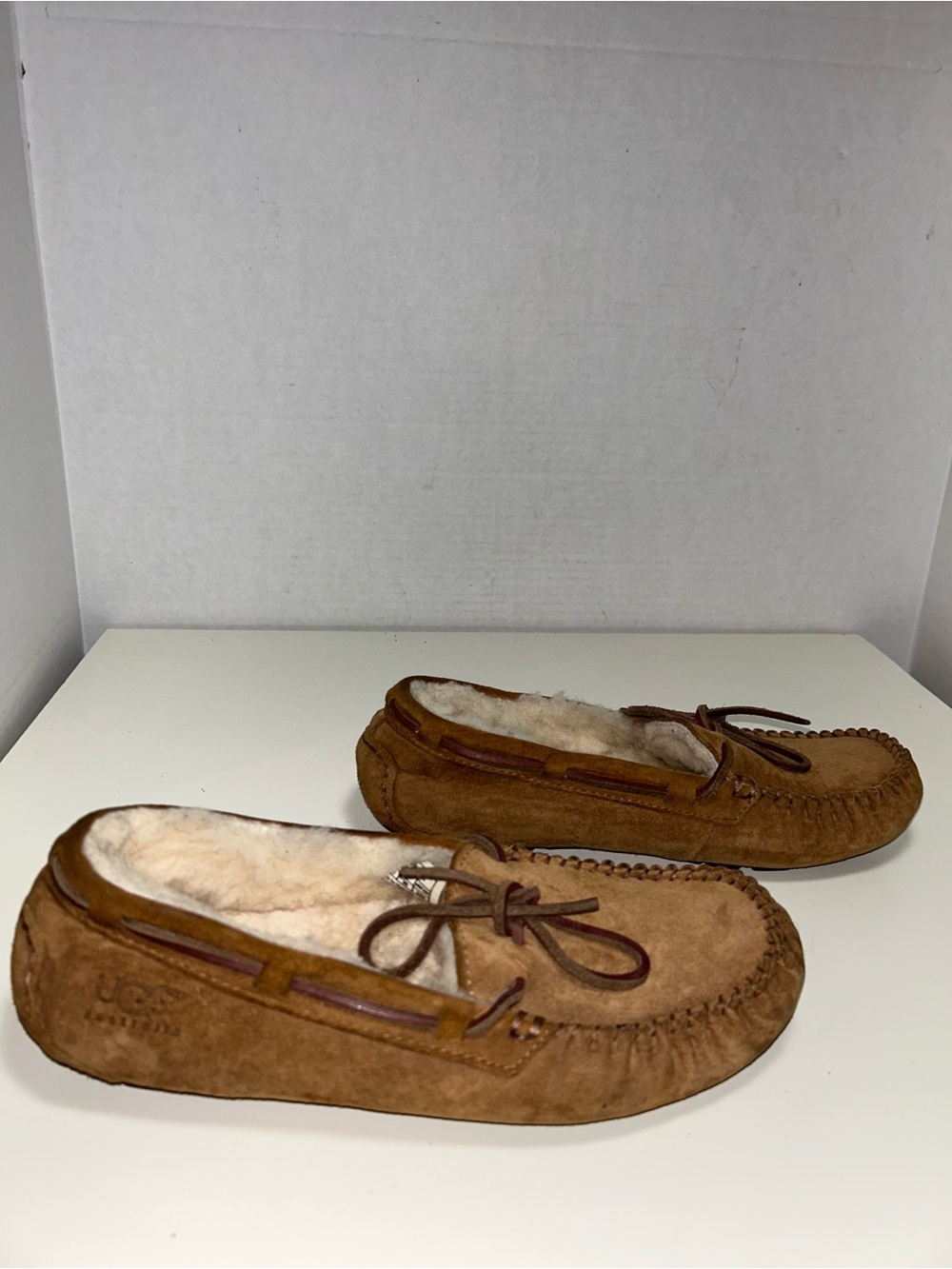 Ugg Dakota 5612 Moccasin Brown Suede Wool Slipper